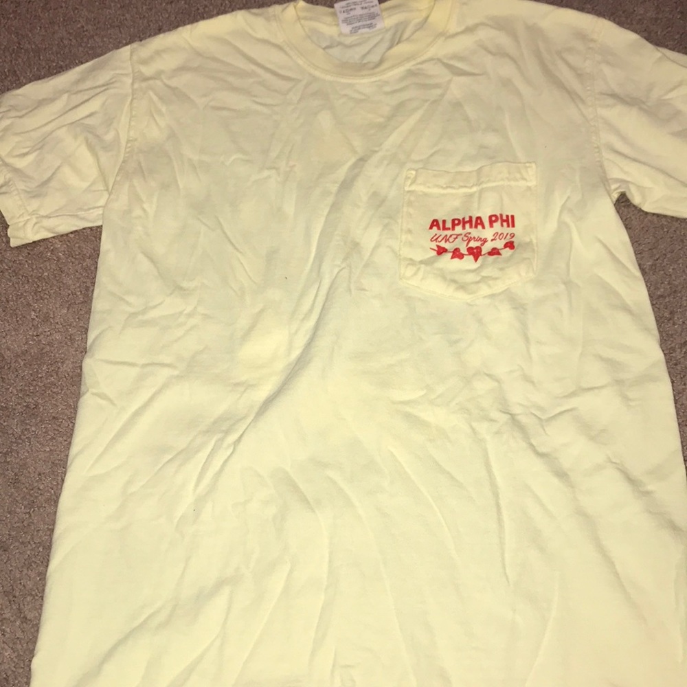 Alpha Phi comfort colors tee